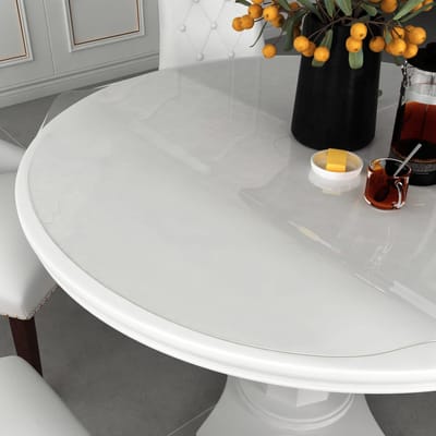 vidaXL - Tafelbeschermer - Ø80 - cm - 1,6 - mm - PVC - transparant