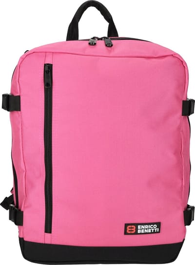 Enrico Benetti Cabin Rugzak - Reistas - Handbagage - Amsterdam - 54687 - Fuchsia afm. 40x30x20 cm