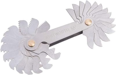 Schroevendraaierset - Precisie Gereedschap - Schroefdraad Meten - 28 Bladen - 4-62 TPI - Blauw