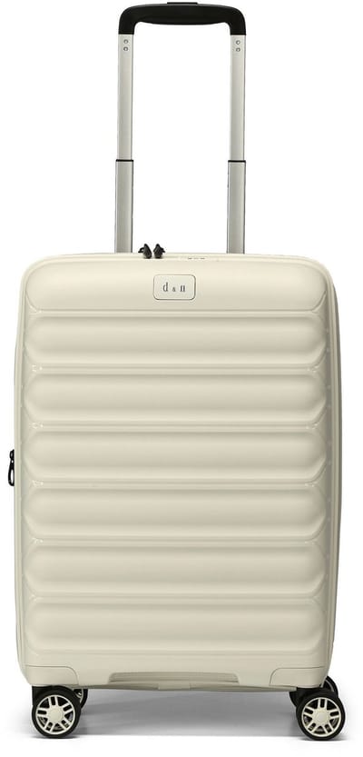 d & n Travel Line 4700 4 wielen Cabinewagen 55 cm met uitbreidingsplooi - Harde bagage - TSA slot - cream white