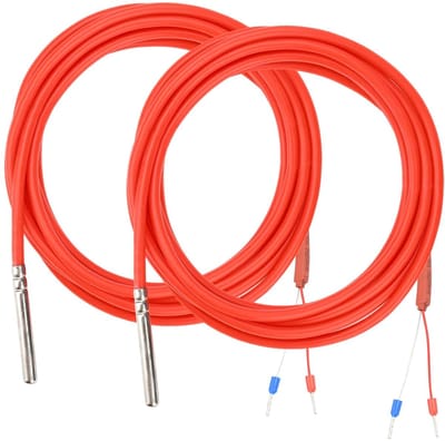 Temperatuursensor - Temperatuurmeter - Nauwkeurig Meten - Roestvrijstalen Sonde - 3 Meter Kabel - Zilver