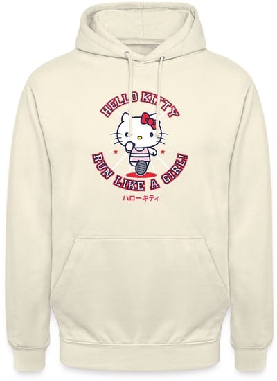 Hello Kitty Run Like A Girl Hoodie Unisex