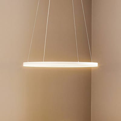 Fabas Luce LED hanglamp Giotto, 1-lamp, wit