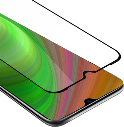 Cadorabo Screenprotector geschikt voor Xiaomi Mi CC9 Volledig scherm pantserfolie Beschermfolie in TRANSPARANT met ZWART - Gehard (Tempered) display beschermglas in 9H hardheid met 3D Touch