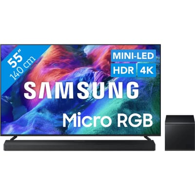 Samsung Micro RGB 55" R85H (2026) + Samsung HW-QS700F (2025)