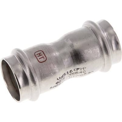 Perskoppeling - 28mm Persmof - RVS