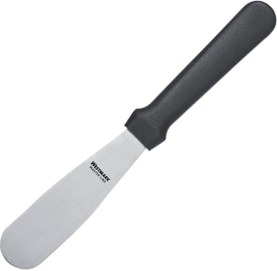 Westmark Professioneel paletmes, recht, flexibel, lemmet: 3 x 10,5 cm, lengte: 22,5 cm, RVS/kunststof, Master Line, zwart/zilver, 31182270