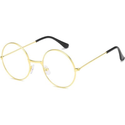 Cosplay Bril Anime Potters Rond Metalen Frame Retro Vintage Stijl Accessoires voor Volwassenen Jongens Meisjes Cadeaus beige