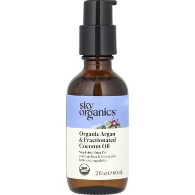 Sky Organics, Biologische Arganolie en Verfijnde Kokosolie, 2 fl oz (60 ml) gray