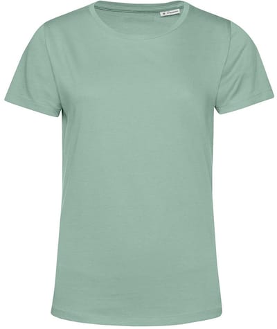 B&C Dames/dames E150 Organic T-Shirt met korte mouwen (Salie Groen)