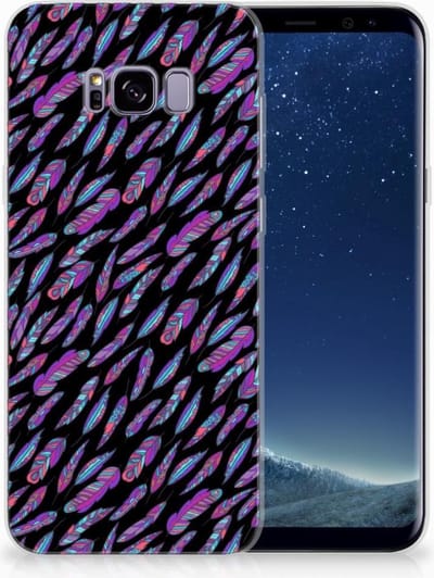 Samsung Galaxy S8 Plus TPU bumper Feathers Color