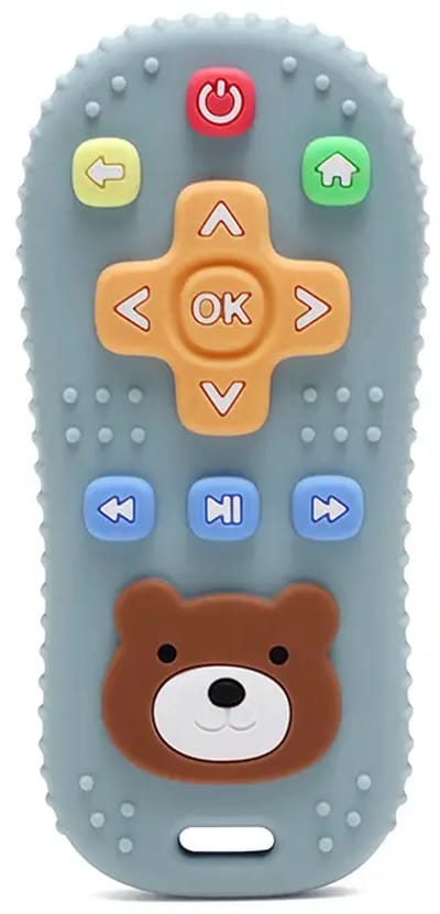 Kahil - Bijtring - Afstandsbediening - Verzachtend voor Tandjespijn - Siliconen Bijtring - Veilig Bijtspeelgoed - Baby - Kraam cadeau - Babyshower cadeau