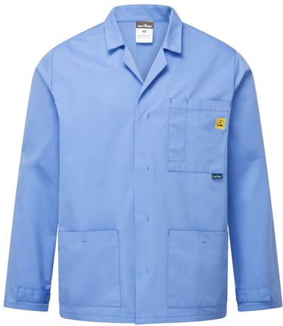 Portwest Anti-statisch ESD labjas AS18 - Hamilton Blauw - 5XL