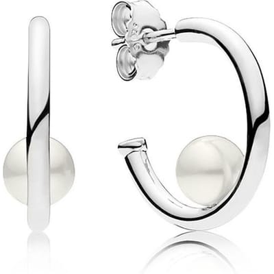 925 Sterling Zilver Schitterende Druppels Vrije Hand Hart Vliegende Vlinder Parel Oorbel Met Kristal Voor Vrouwen Cadeau Mode Sieraden white