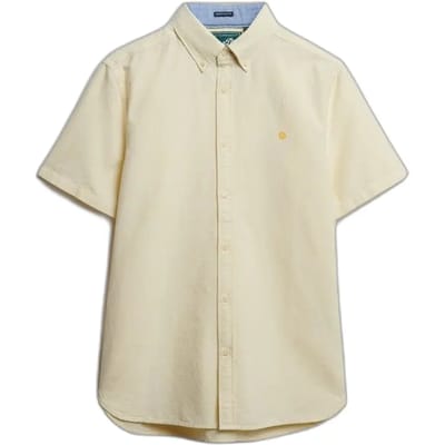 Superdry Preppy Oxford Overhemd Met Korte Mouwen Geel 3XL Man