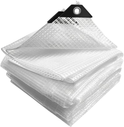KAD® Afdekzeil - Veranda Zeil - Dekzeil - Wit - 200cm x 300cm - 100cm
