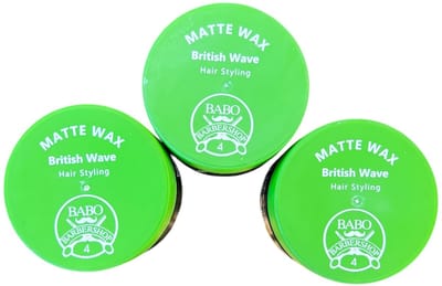 3 Stuks BABO Matte Wax British Wave 150ml
