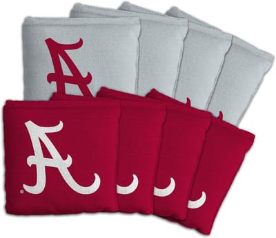 YouTheFan Officieel gelicenseerde NCAA Set van 8 Cornhole Bags - All Weather Dubbelzijdige Slide & Stop - Regelmaat met draagtas