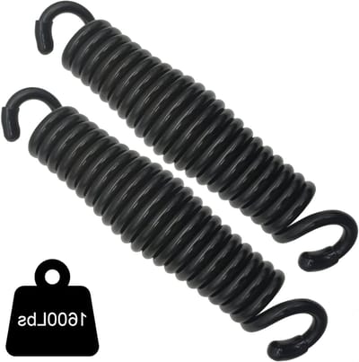 Veranda Schommelveren - Hangmat Ophanging - Schokabsorptie - Versterkt Staal - 21.59 cm Lengte - Zwart