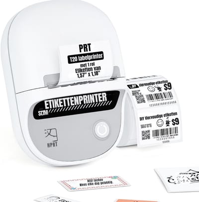 Core® Labelmaker - Laberprinter - Draagbare Laberprinter - Wit - 13cm x 10cm x 7cm