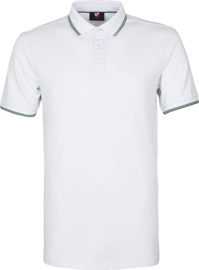 Suitable Polo Jesse Wit - Maat XL - Heren - Polo shirt Heren met Korte mouw