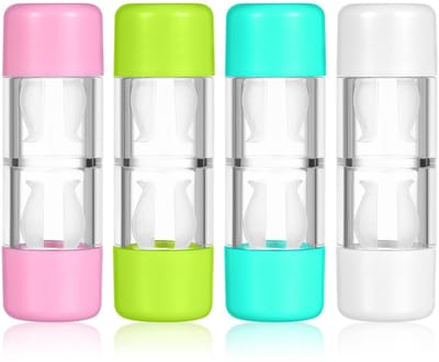 Store_8 - Draagbare contactlenzenhouder - Reiscontactlenzen organizer - Eenvoudige stijl - Transparante kleur - Harde lenzen case - Ideaal voor out...