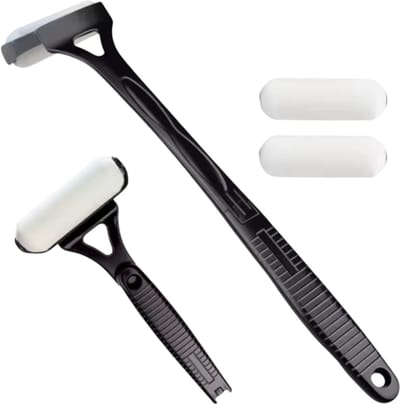 Lotion Rug Applicator – Rug Smeerder, Zonnebrand Smeerstick met Lange Steel, Opvouwbaar & Draagbaar, Inclusief 2 Vervangbare Koppen