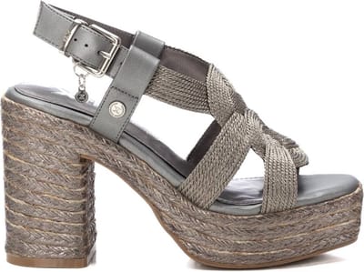 Xti 144064 Wedgesandalen Grijs EU 39 Vrouw