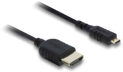 Premium Micro HDMI - HDMI kabel | Slimline | HDMI2.1 (8K 60Hz + HDR) | zwart | 3 meter