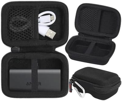 Vervangende Hard Case voor Nano Power Bank 5000mAh en Oplader - Beschermcase (Zwart)