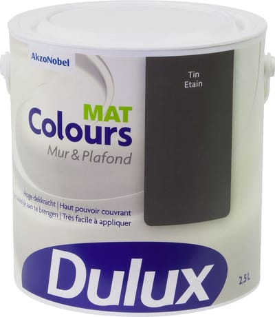 Dulux Colours Mur & Plafond Mat - Tin - 2,5 L