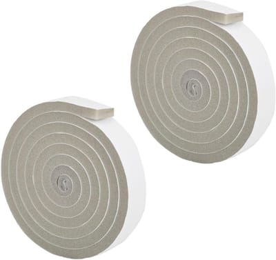 Winddichte en geluidsdichte afdichtingsstrip voor deuren en ramen, zelfklevende schuimisolatietape van 10 mm x 30 mm x 2 m voor weers- en stofwering binnenshuis, 2 rollen.