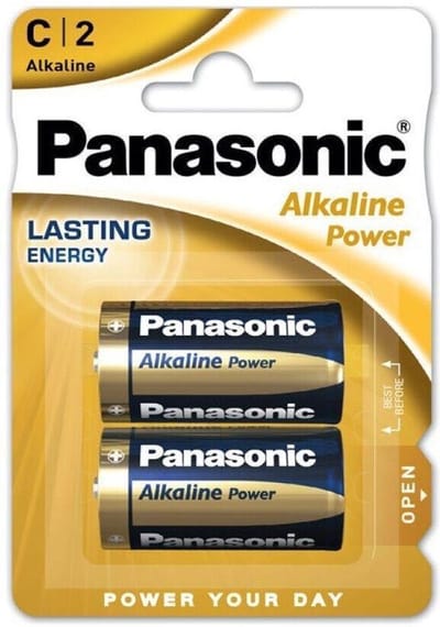 Panasonic  LR14 2-BL, Alkaline Power Alkaline 1.5V niet-oplaadbare batterij - Type C