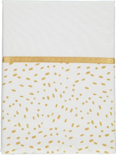 Briljant Baby Ledikant Laken Minimal Dots - Okergeel - 100x150 cm