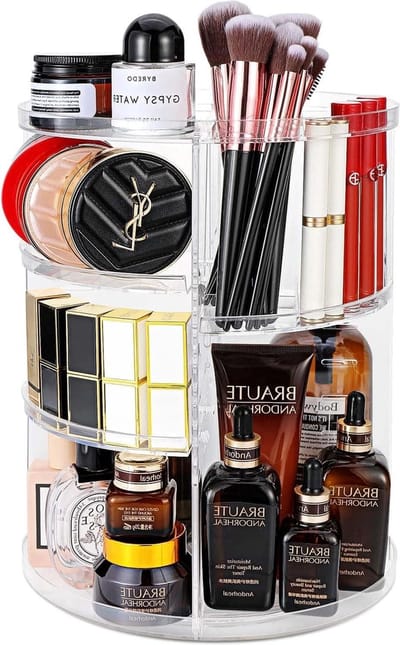 Cosmetica organizer 360 graden draaibaar - Grote capaciteit make-up organizer met 7 niveaus - Transparant