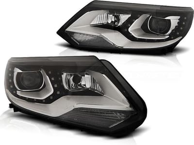 Koplampen dagrijlicht VW TIGUAN 2011 - 12 2015 DRL ZWART