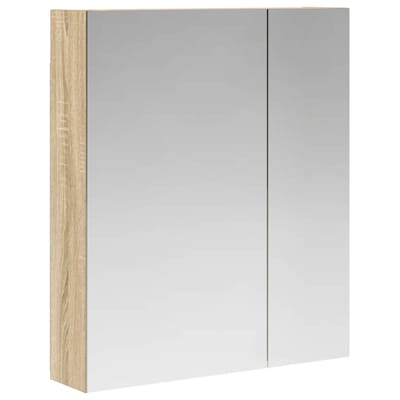 vidaXL - Badkamerspiegelkast - Sonoma - Eik - 60 - x - 14,5 - x - 70 - cm - Bewerkt - hout