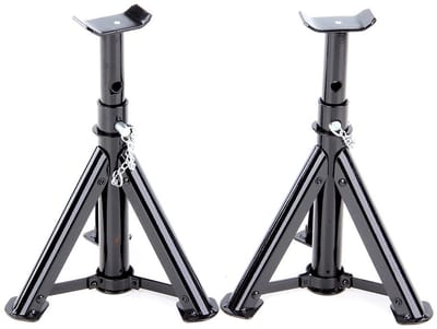 VOREL Assteunen 2 stuks - 2 ton draagkracht - hefhoogte: 280 - 370 mm