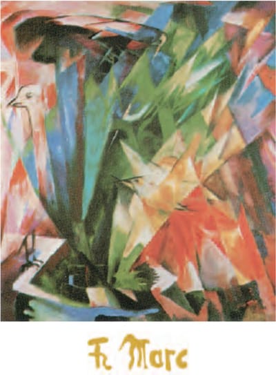 Franz Marc - Vogel - Kunstposter - 50x70 cm