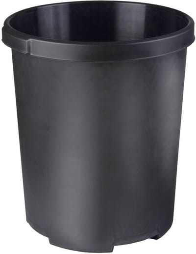 Papieren mand XXL met blusfunctie en aluminium bodem, 50 liter, Zwart