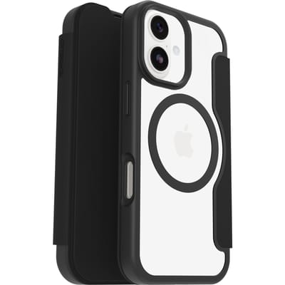 OtterBox React Folio - Telefoon hoesje - Geschikt voor iPhone 17 - Zwart/Transparant