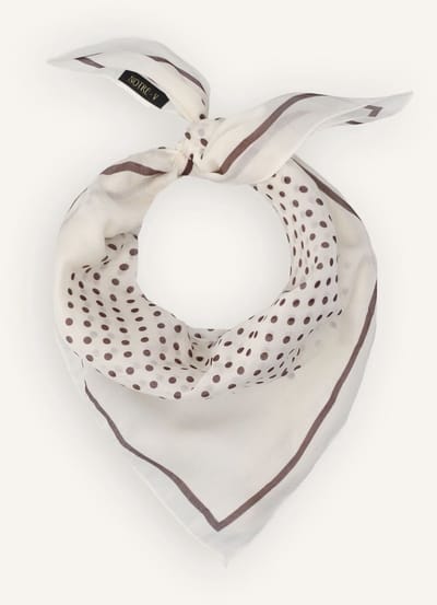 Notre-V Astrid Large Sjaals Dames - Creme - Maat ONESIZE