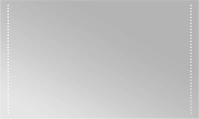 vidaXL - LED - Badkamerspiegel - Doorzichtig - 100 - x - 60 - cm - gehard - glas