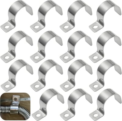 U-buisklemmen metaal - Kabel klemmen - Muur bevestiging - Verstelbaar 18-20mm - 20 stuks