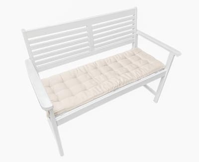PromoHome Comfort Zitkussen voor Tuinmeubelen 140x40xcm - Waterafstotend en Duurzaam "Cyaan"