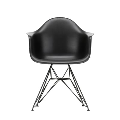 Vitra DAR Eames Plastic Armchair - zwart - diepzwart RE