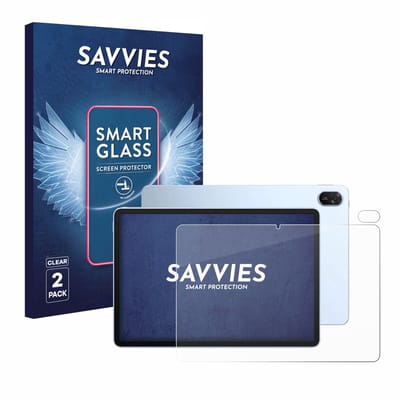 2 Stuks Savvies Screenprotector - geschikt voor Huawei MatePad 11.5" 2026 (Voor+Camera) - beschermfolie glas transparant