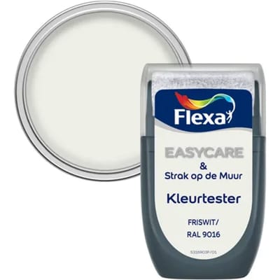 Flexa Kleurtester Verftester - Mat - Fris Wit / Ral 9016 - 30 Ml