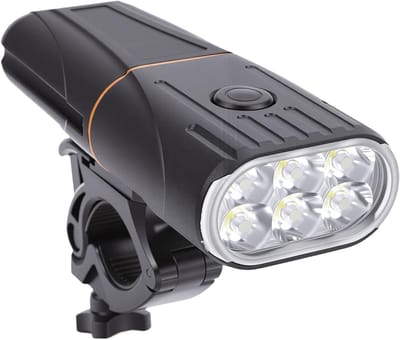 VHV - Fietsverlichting USB Oplaadbaar - LED Koplamp Fiets voor Nacht Rijden - 5000 mAh accu, waterbestendig ontwerp, powerbank functie - voor Mountainbike, Racefiets, Stadsfiets, E-bike en Woon-Werkverkeer