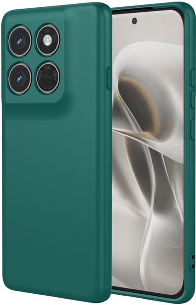 MobyDefend Hoesje - Geschikt voor Motorola Edge 70 Pro - Matte Siliconen Backcover - Groen
